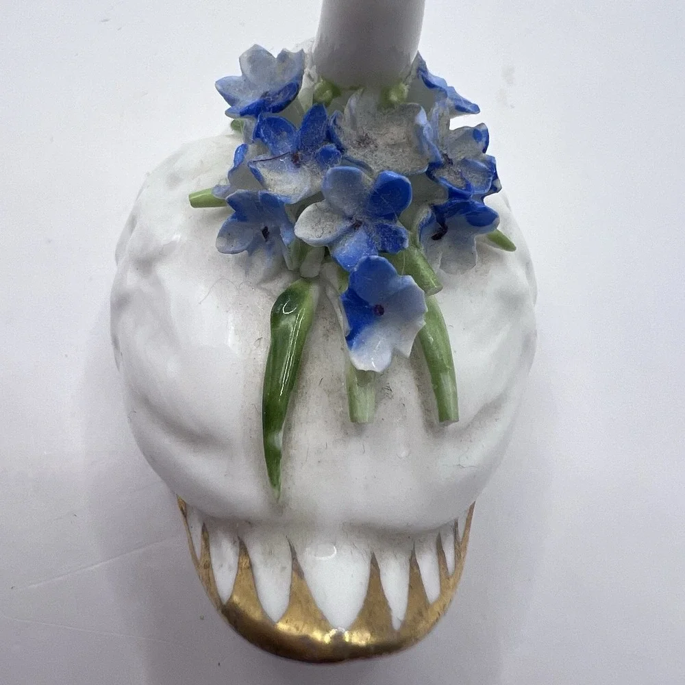 Vintage Royal Adderley 2 Swans Bone China Porcelain Purple Blue Flower 2